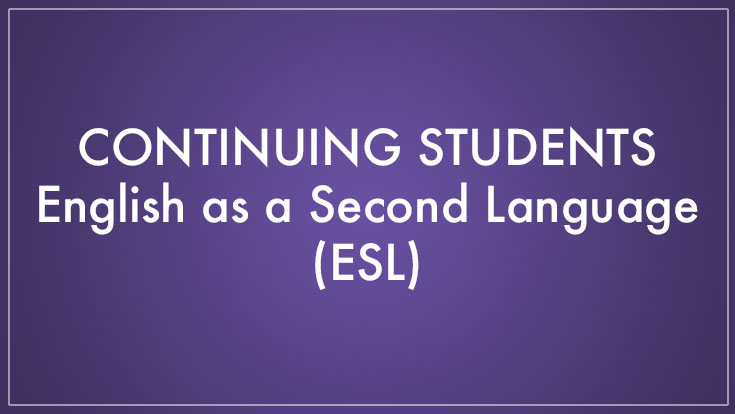 Continuing ESL Students